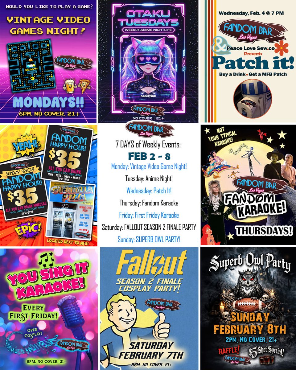 FANDOM BAR - Las Vegas tweet media