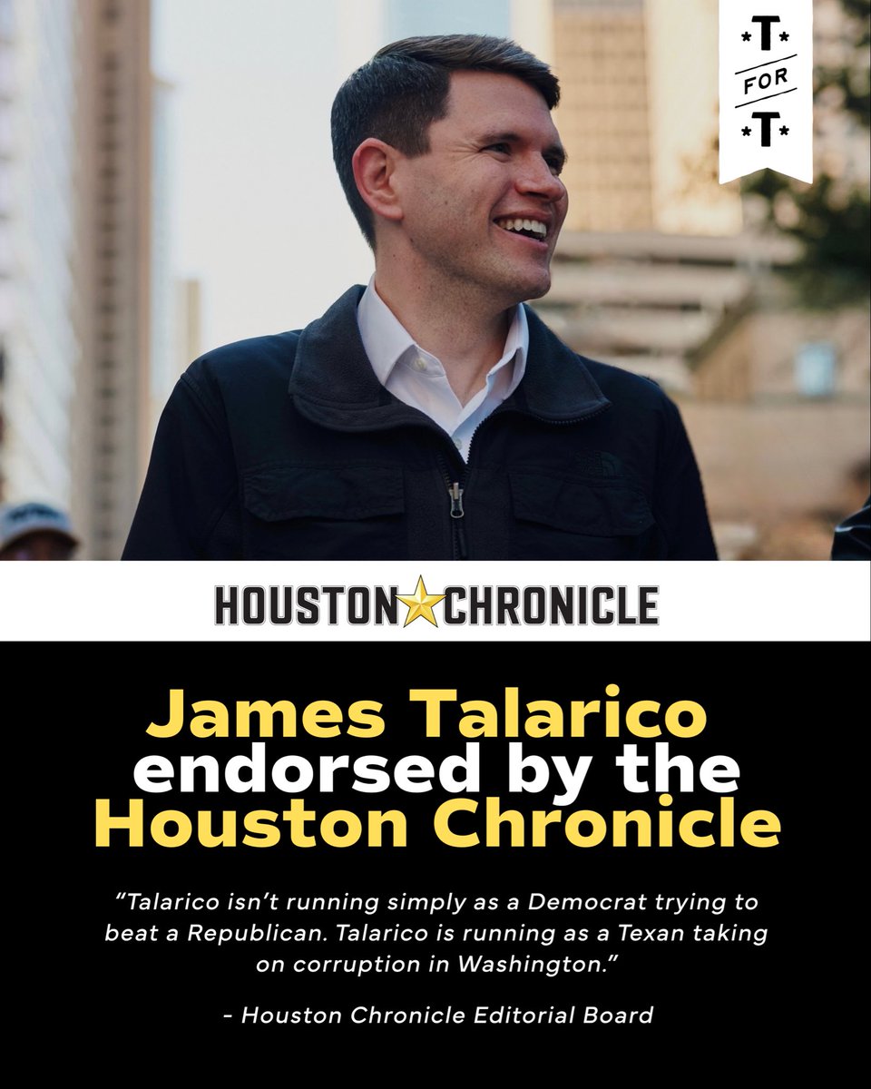BREAKING: The Houston Chronicle just endorsed our campaign for the US Senate!