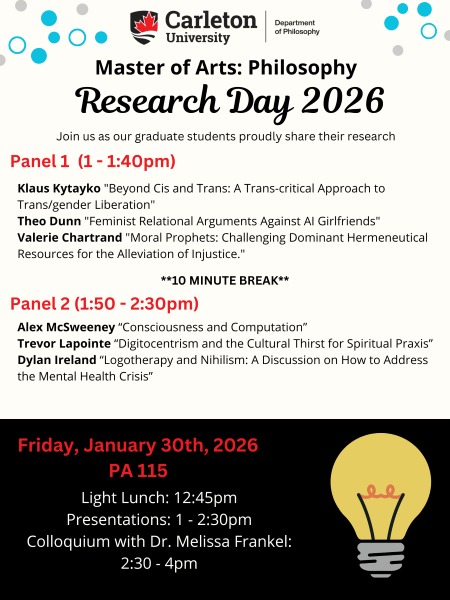 Carleton University Philosophy tweet media
