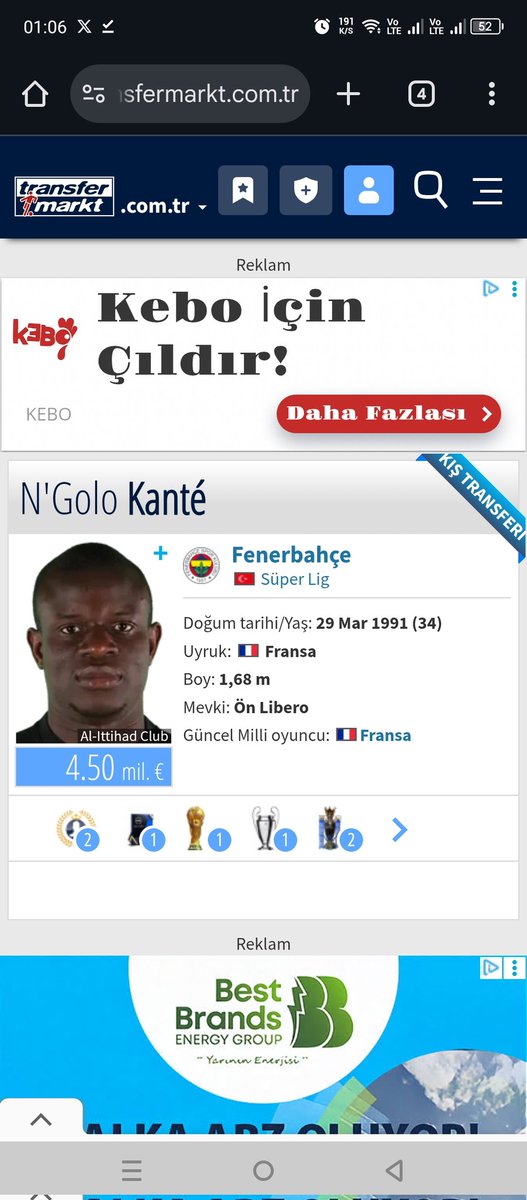 Kante geldi Kante #Kante #Fenerbahçe