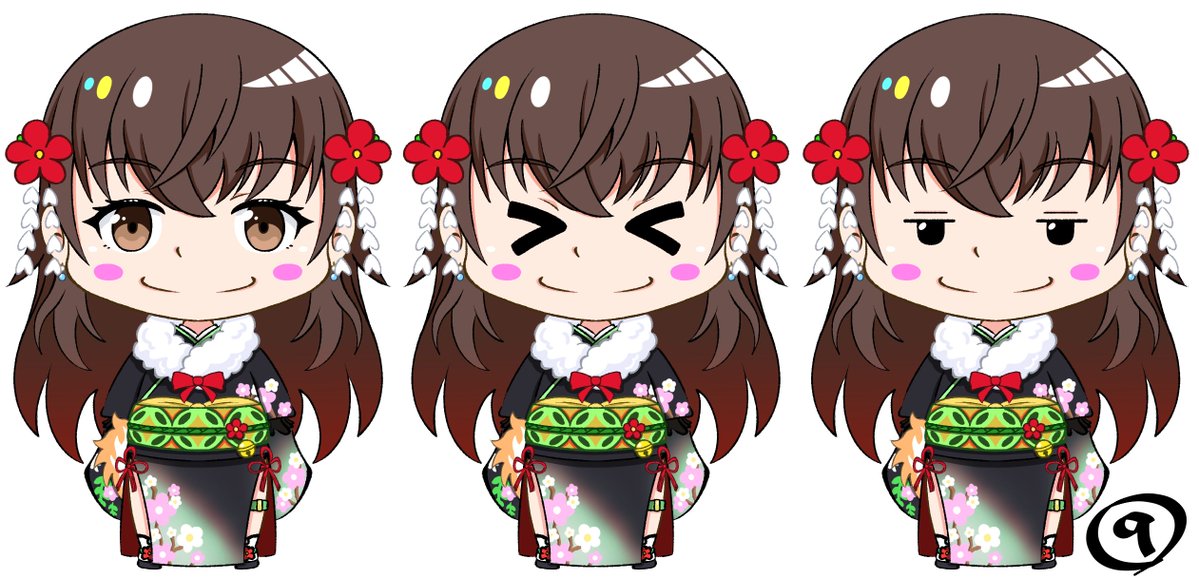 りりか 様　<a href="/lyrica0503/">リリカ</a> 

ミニキャラ練習のサンプルで描かせて頂きありがとうございました

こちらをテンプレとして今日のお絵描き配信から配信視聴時間で貯まるチャンネルポイントorレイドのお礼としてミニキャライラスト券を追加しましたのでご興味がある方は交換よろしくお願いします┏(ε:)و ̑̑