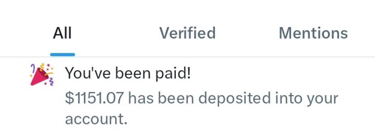 📈 X is paying. 

Creators are earning. 💰 

YOU JUST GOT PAID is the word

Simply reply to this &amp; grow!✅