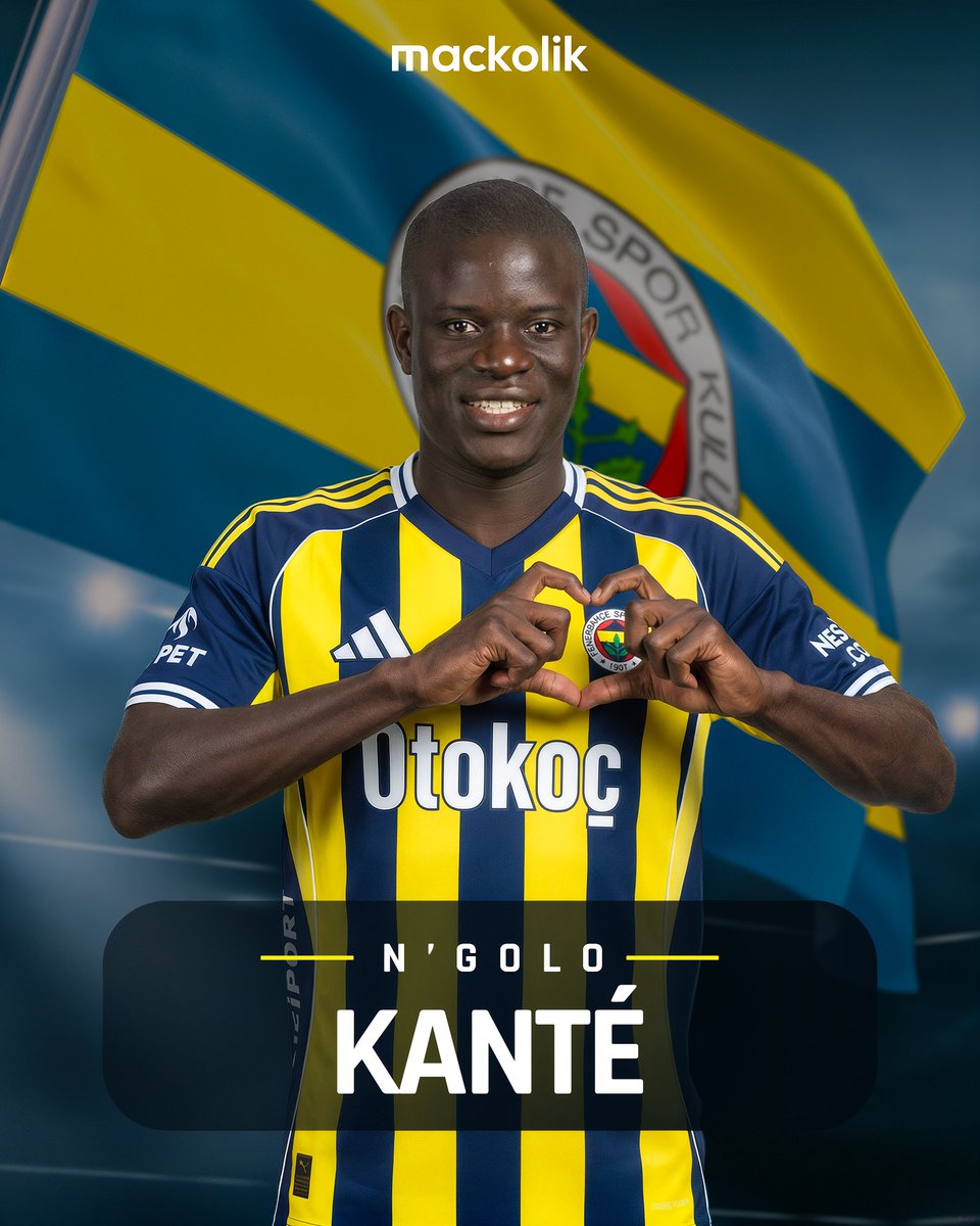 mackolik's tweet photo. N'Golo Kante, Fenerbahçe'de! ✍️ https://t.co/FhgAPf5Ho5