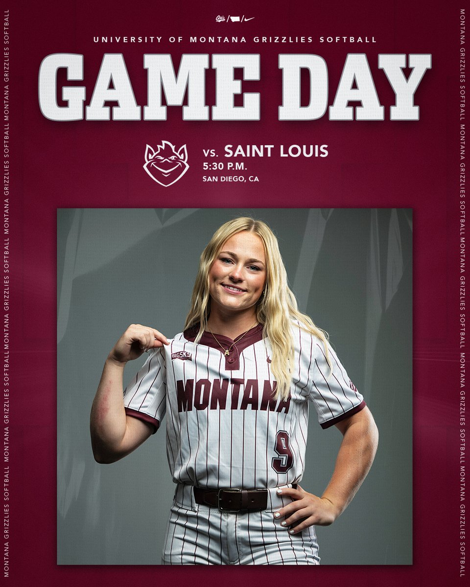 𝙊𝙋𝙀𝙉𝙄𝙉𝙂 𝘿𝘼𝙔
The 2026 season is officially here!

🆚 Saint Louis
🕗 5:30 p.m.
📍 San Diego, CA
📊 gogriz.com/livestats

#GrizSB #BigSkySB #GoGriz