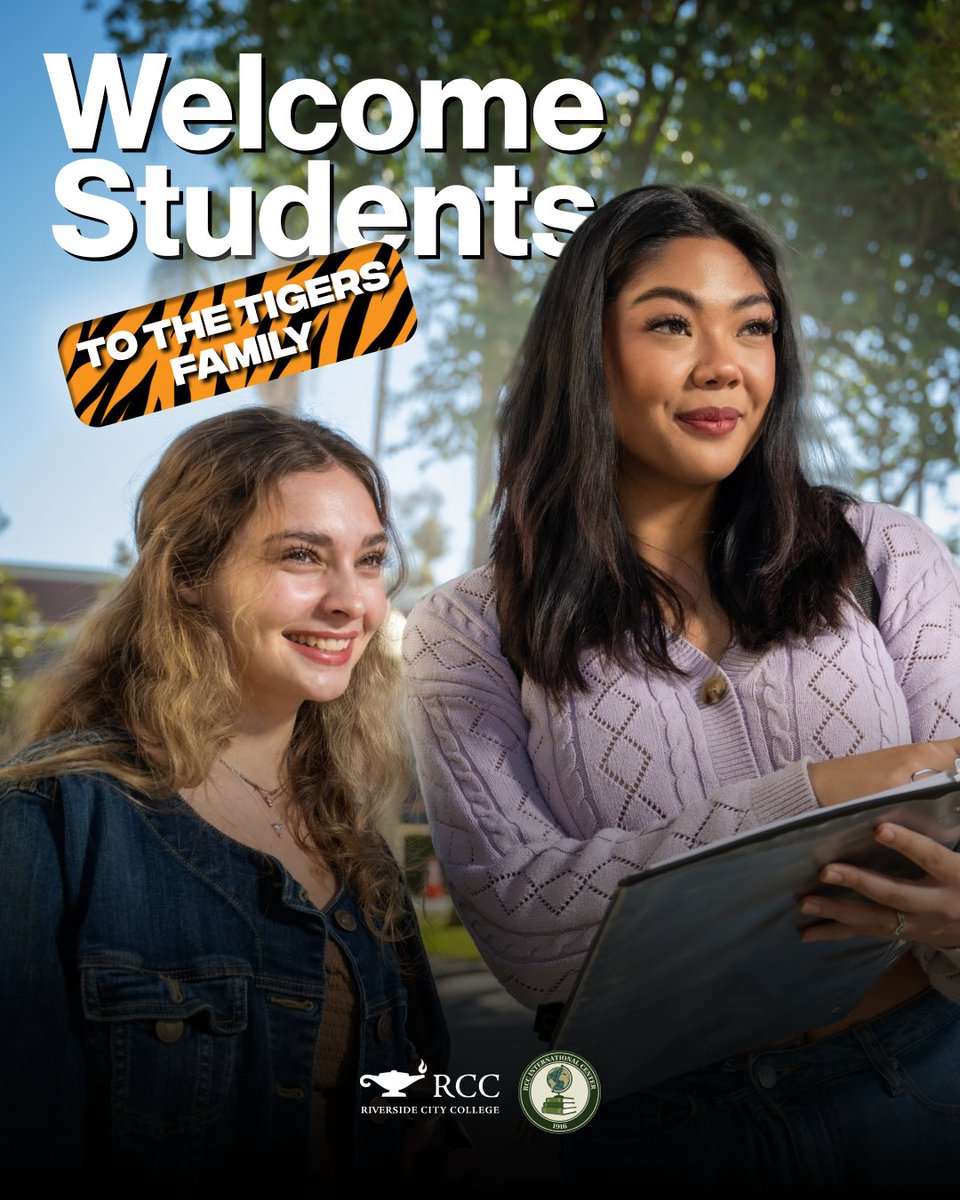 RCCIntlStudents's tweet photo. 🐯 Welcome to the Tiger Family!

We’re excited to welcome all new and transfer students to Riverside City College 🧡

📍 Need help or have questions?

📧 Email: internationalcenter@rcc.edu
📞 Phone: (951) 222-8160
🕗 Office hours: Monday–Friday | 8:00 AM – 5:00 PM https://t.co/hZTERKkQpr