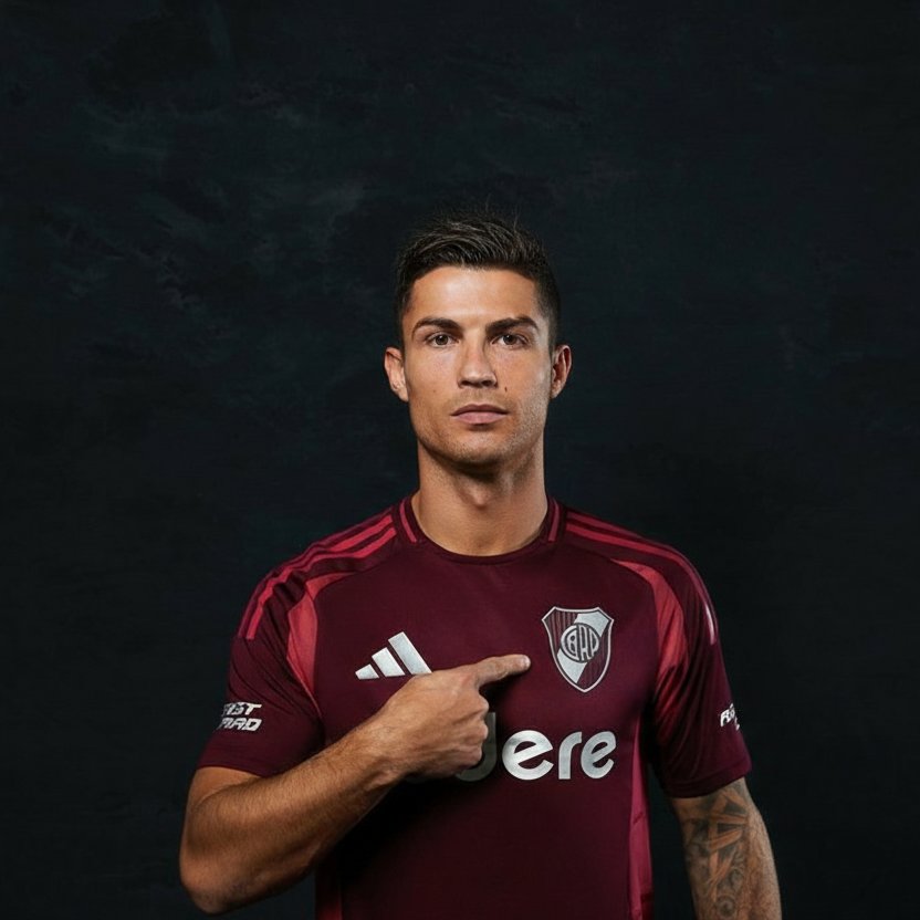 Solo den mg. #CR7ARiver.