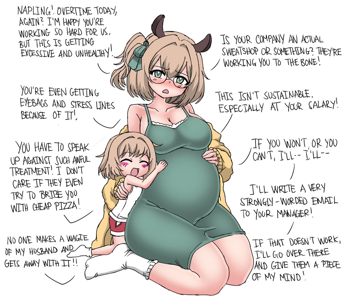 magicalgirlnoir's tweet photo. Today's expecting vtuber is none other than Nimi Nightmare, lecturing you about working too hard, as a commission for Anonymous! Thank you so much for your support!

#nimagery https://t.co/MsjLXrMcHX