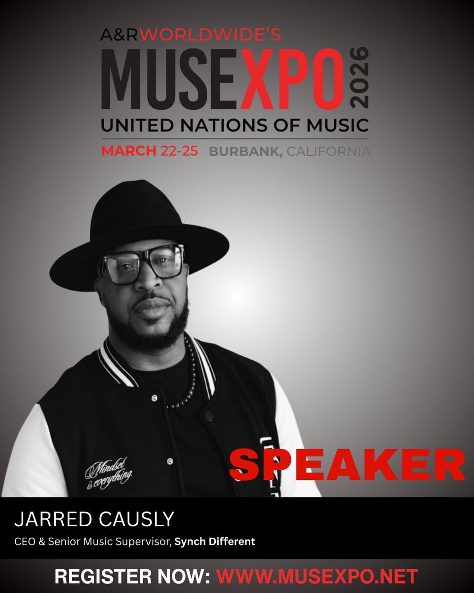 We welcome Jared Causly, CEO &amp; Senior Music Supervisor of Synch Different, as a speaker at MUSEXPO. Jared's “sync-ear” has shaped campaigns for everyone from Toyota to Pokémon Go. Now with Synch Different, Jared continues to redefine how music and image collide.