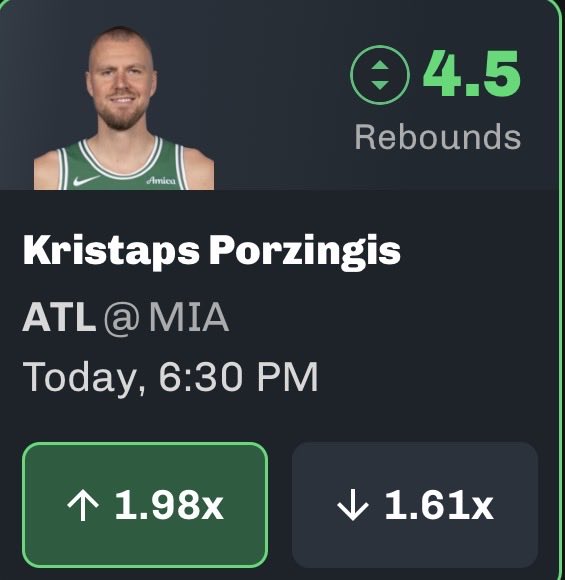 oglahdel's tweet photo. NBA POTD #1 🏀 🔐 

Kristaps Porzingis “O” 4.5 Rebounds 🌟 

(25-2) Record 🔥 💰

LIKE &amp; RT FOR OTHERS TO SEE🪬

#GamblingX #PrizePicks #NBA #POTD #Lahdel #chalkboard https://t.co/tmyLHJarQJ