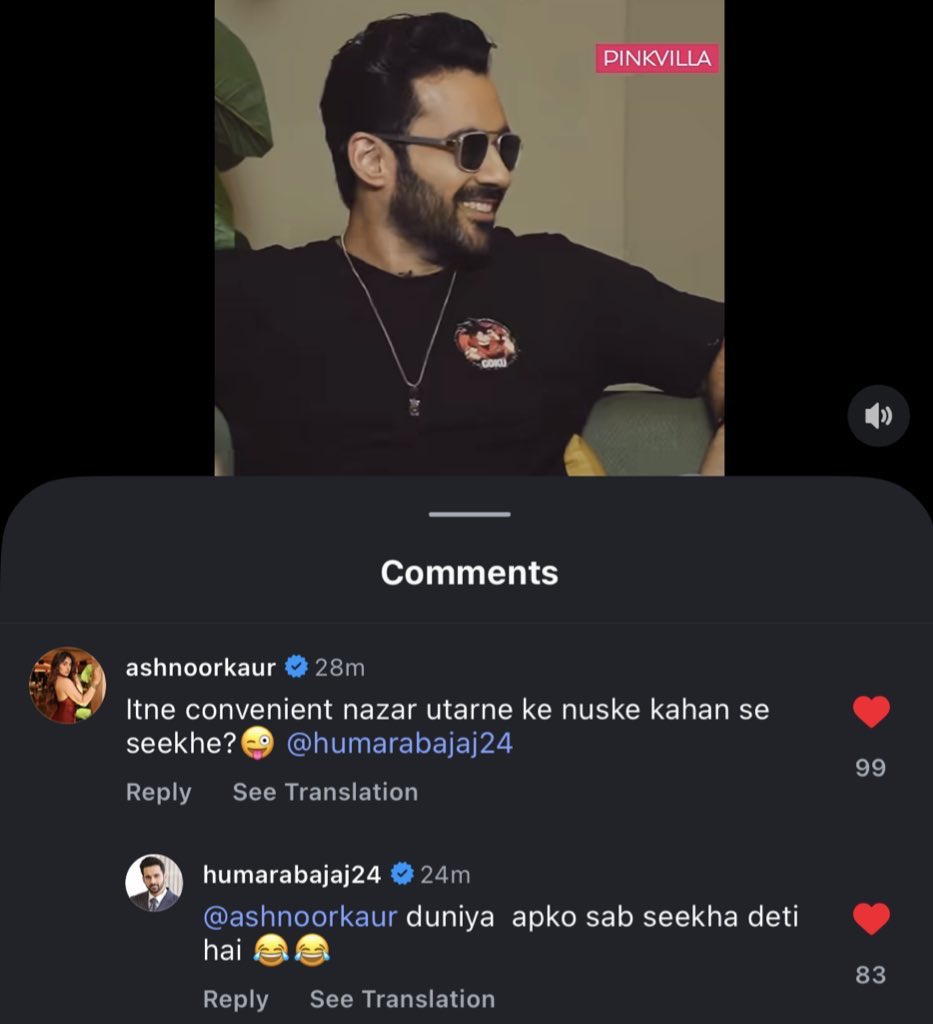 my girl subtly marking her territory as we speak 🙂‍↕️☝🏻 #abhinoor