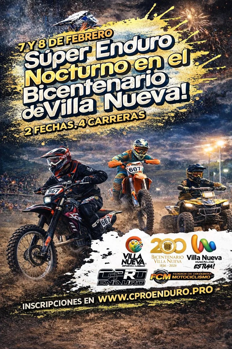 Villa Nueva vivirá el Campeonato Cordobés de Súper Enduro de Verano que se realizará este fin de semana con dos fechas y cuatro carreras

📰 Leé la nota completa 👇🏻
elregionalvm.com.ar/noticias-villa…

#ElRegionalDiarioDigital #elregionalvm1 #muchomásqueinformación #Enduro