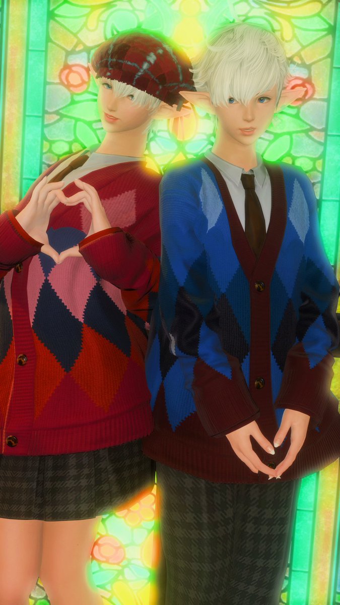 The twins wishing you a happy valentines~