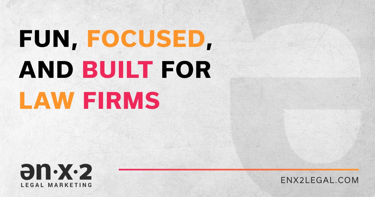 Marketing can be serious… but we like to have a little fun too! 🎉 At ENX2 Legal Marketing, we combine strategy, tech, and personality to get your firm noticed. See how a fun approach can boost your results. Contact us today! ow.ly/H7zW50Y8fgj