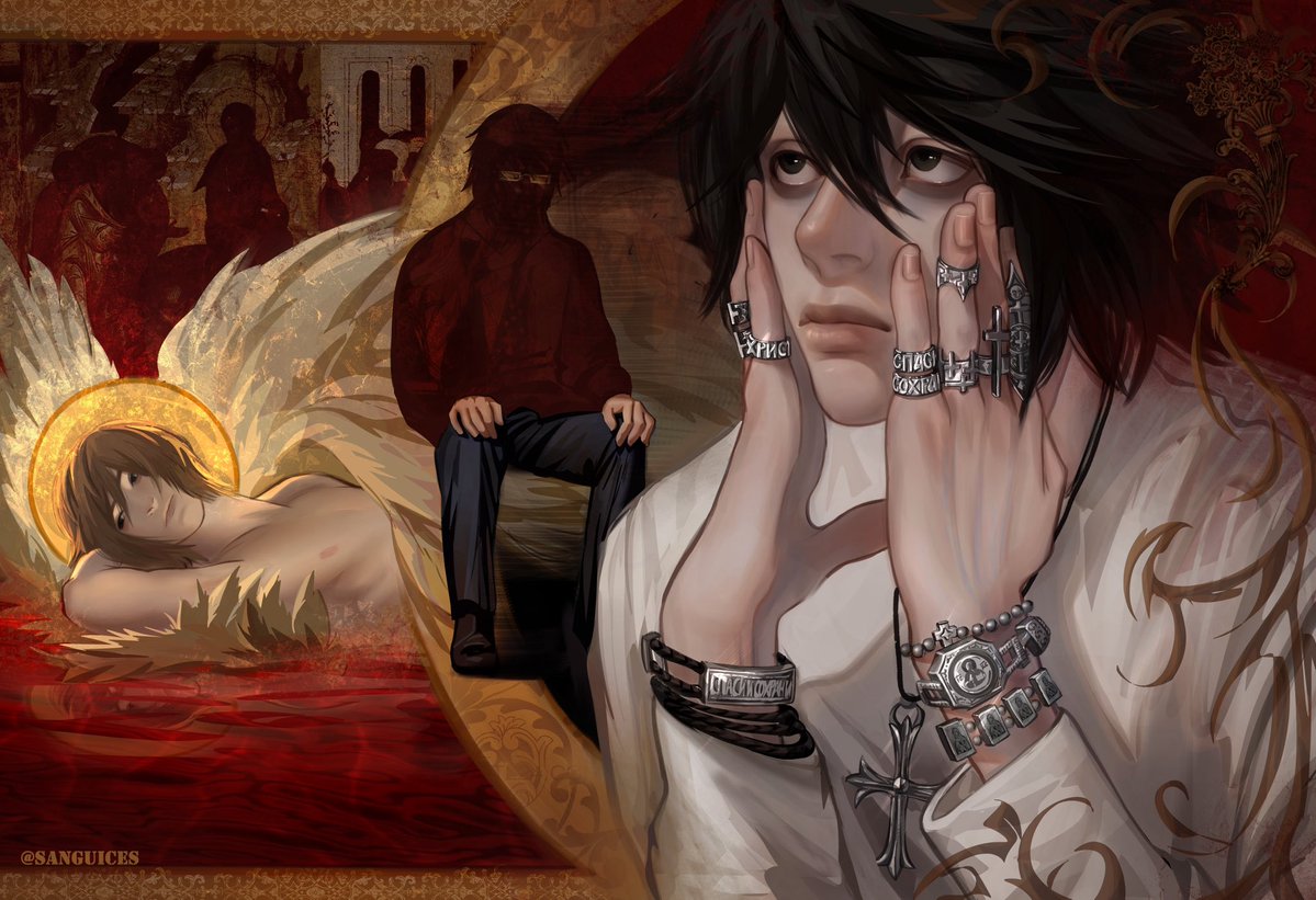 sanguices's tweet image. I need some variety 🍽️🥩 

#deathnote #digitalart