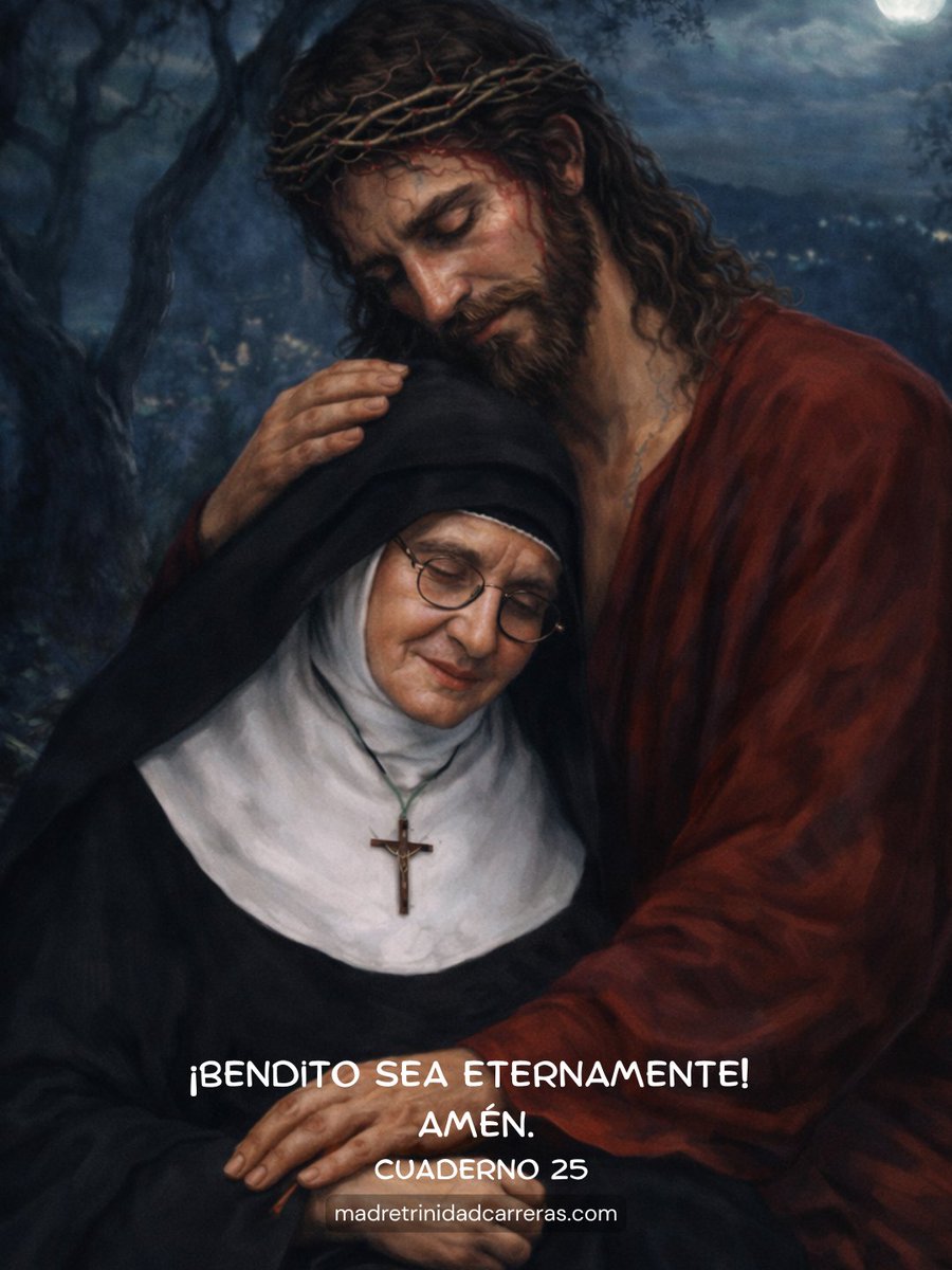 “Su amor es mi vida.” Madre Trinidad lo dice desde la experiencia: Él me sostiene en el desierto y me eleva a su Corazón misericordiosísimo. Hoy, si todo pesa, vuelve a lo esencial: déjate abrazar por Cristo.