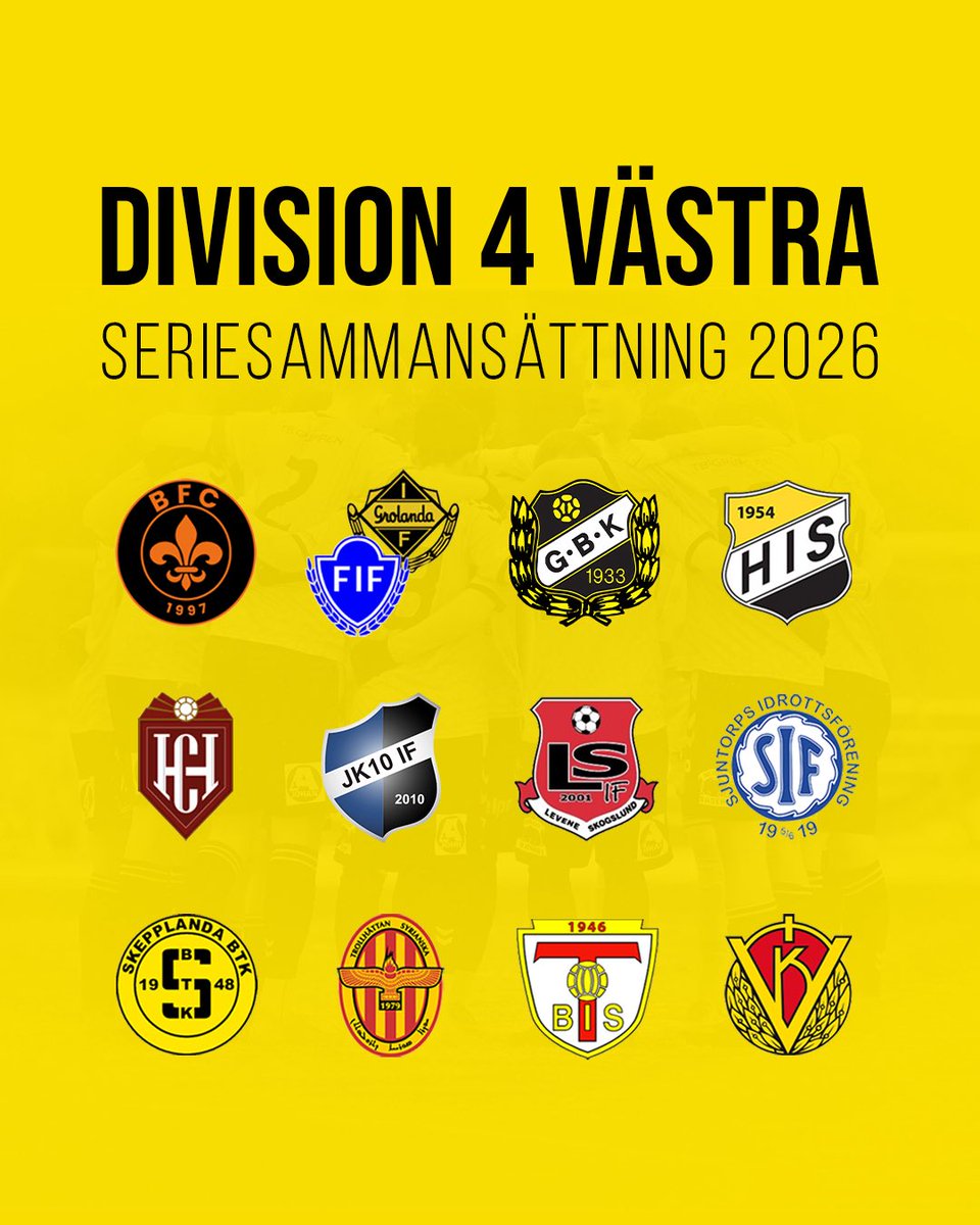Häromveckan fastställdes seriesammansättningen för Division 4 Västra och därmed står det klart vilka motstånd som väntar Gerdsken under seriespelet 2026.

🔗 gerdskensbk.se/gerdskensbk-al…