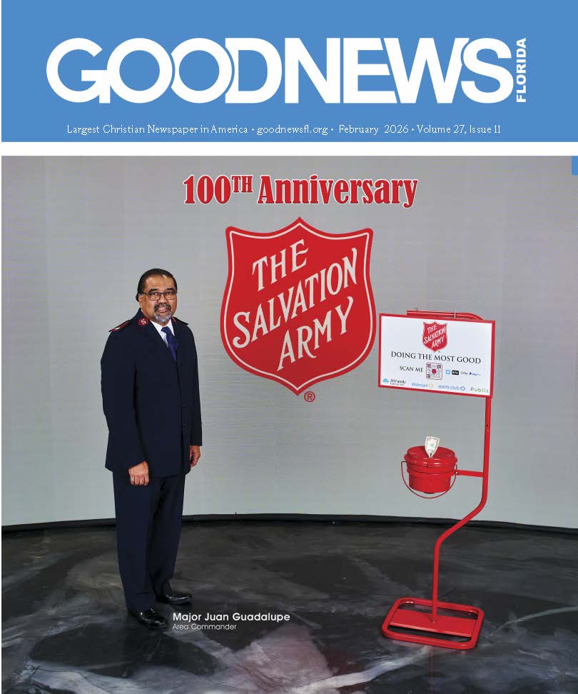 The Salvation Army of Broward has been serving our community for 100 years, providing shelter, food, recovery programs,  and hope to thousands every year.
Discover the story behind the mission in our February 2026 GOOD NEWS cover feature at digital.goodnewsfl.org/2026/february/