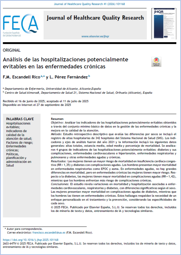 JHealthQualityR's tweet photo. 📰 Analysis of potentially avoidable hospitalizations in chronic diseases
✏️Original by FM Escandell Rico @JHealthQualityR #RevistaSECA #JHQR
👉 https://t.co/Q6sqScB64p
✅ #QualityHealthcare #PreventableHospitalizations #RiskFactors #ChronicDiseases #HealthPolicy #HealthPlanning https://t.co/oLLilMfjqE