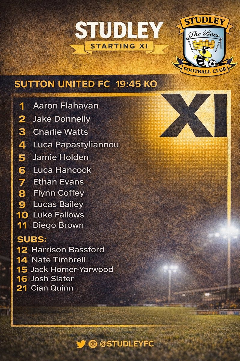 Studley FC tweet media