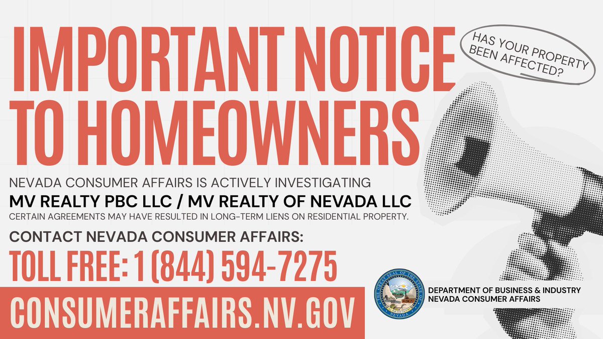 Nevada Consumer Affairs tweet media