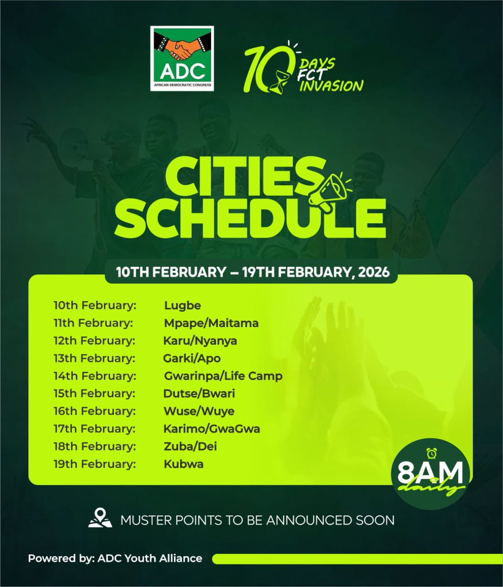 JWEZEE's tweet image. 10 Days back to Back. ADC is taking over. 
We intend to promote our candidates with pride and joy. Will you be there 🫵🏽

ADC Take over!