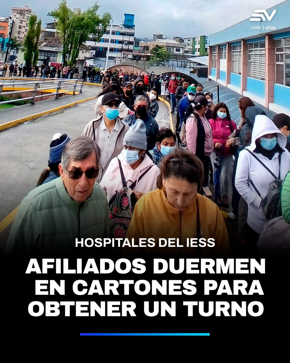 Cientos de pacientes llegan desde las 3h00 a los hospitales del Seguro Social para conseguir un turno porque es imposible. Dicen, por los sistemas electrónicos. 👉 bit.ly/4c8OcqT