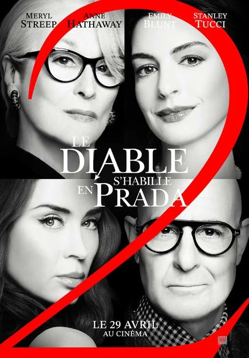 qu'est-ce que c'est que ça ? Ce qui me choque le plus, c'est la tête de Stanley Tucci, mais en vrai, tous les visages sont un désastre ! #LeDiablesHabilleenPrada2