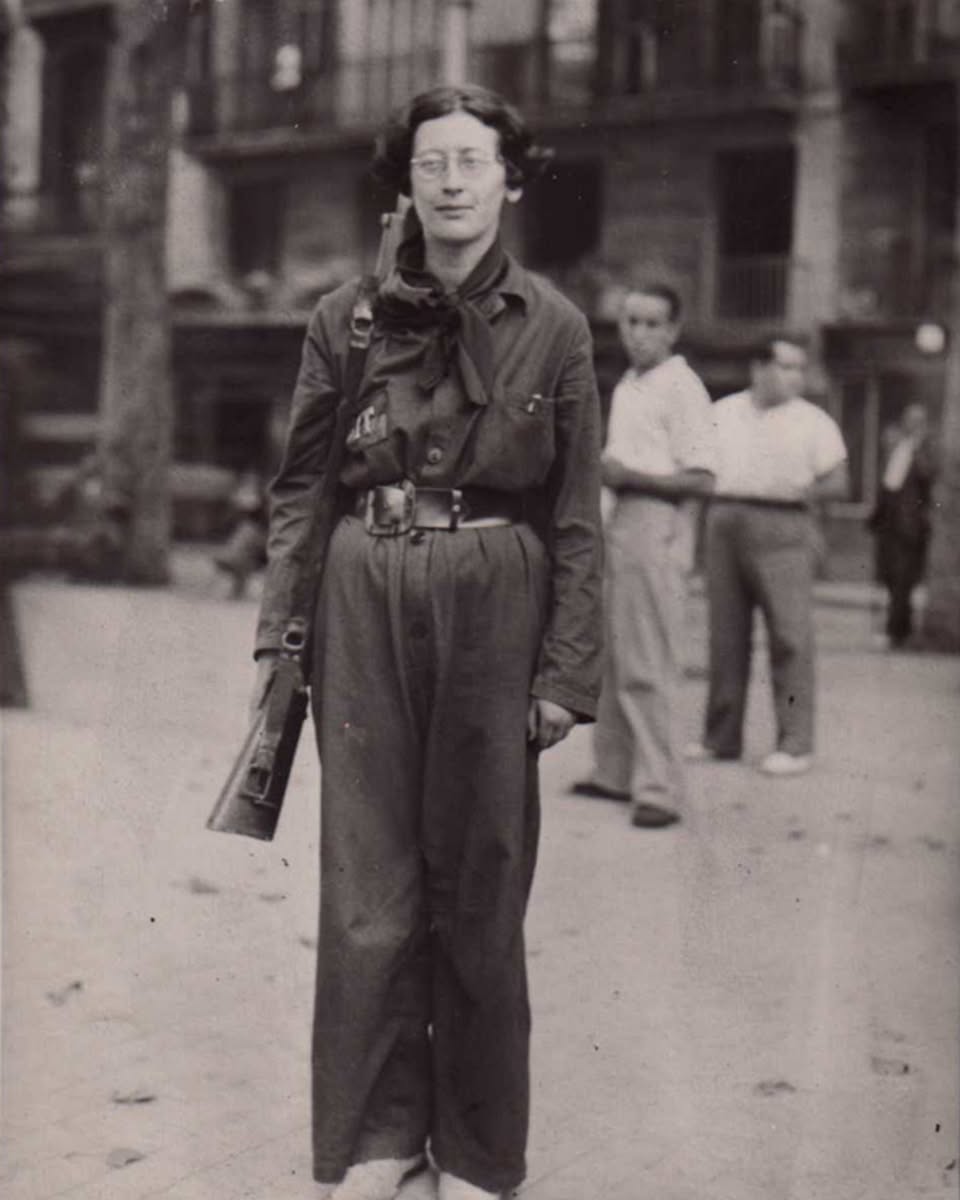 Asexual French philosopher, mystic, and political activist Simone Weil was BOTD in 1909 and died in 1943 at the age of 34. She was a precocious student, proficient in Ancient Greek by age 12. She later learned Sanskrit so that she could read the Bhagavad Gita in the original
