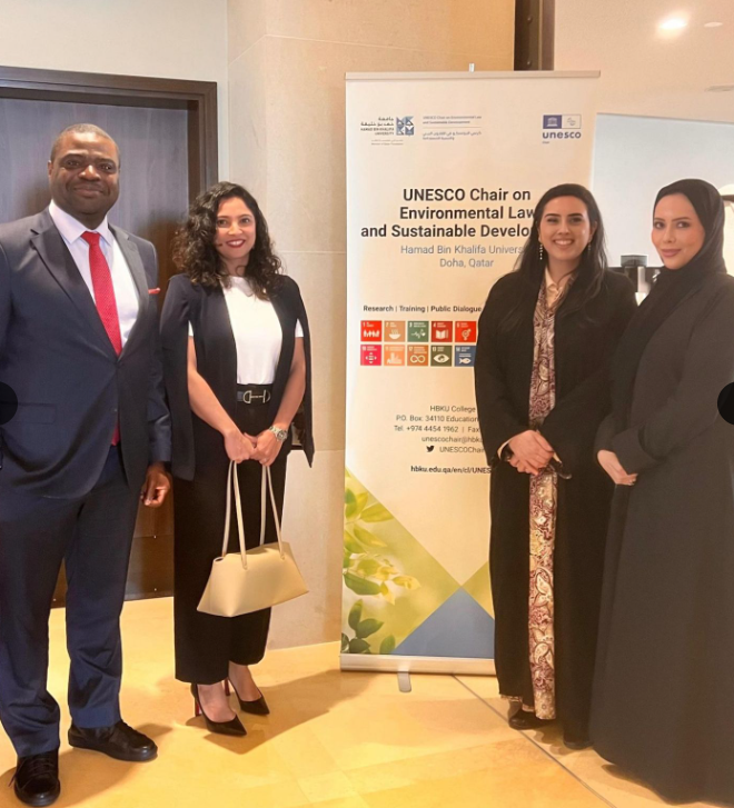 icelisglobal's tweet photo. We are delighted to recognize the participation of @icelisglobal Founder and CEO, @athwal_i, in the “Energy Legal Lab - GCC Lawyers in the Age of Transition” workshop organized by @UNESCOChairHBKU, in partnership with the Oil and Gas Law Committee of the IBA, @AAGSEERIL, International Bar Association, Tulane Energy Law & Policy Center, The @worldbankgroup ESMAP - Energy Sector Management Assistance Program Green Hydrogen Program, @CarbonCouncil & the OPEC Legal Office. 

The Lab convened in-house lawyers, academics, policymakers, and industry experts for forward-looking dialogue on how #LegalFrameworks must evolve alongside #ClimateCommitments #Digitalization & new energy #BusinessModels. 

Participating in the session, Energy Transition in the GCC: Evolving Practices and Strategic Imperatives, presented by Professor @dsolawuyi SAN, FCIArb, Professor and UNESCO Chair on Environmental Law and Sustainable Development at the HBKU College of Law, Chair, Academic Advisory Group, IBA-SEERIL, Elena Athwal contributed towards dialogue on the guiding principles of #natural #resources law and policy in the context of the global #energy transition and the implications for the #GCC. She also spoke about their crucial chapter in a recent publication for @OxUniPress:
https://t.co/9Nf8cYZcV2
https://t.co/JYaHjG8NqX

We appreciate Professor Damilola Olawuyi for the opportunity to participate in this crucial event and contribute towards proactive region-shaping outcomes. We also recognize the immense contributions and visionary leadership of:
Dean Susan Karamanian, @hbku_cl
Andrea Forabosco, Chair, IBA Oil & Gas Law Committee
Leonardo Sempertegui, OPEC General Counsel, Vienna, Austria
@FSourgens, Tulane Energy Law & Policy Center, Louisiana
Matthias Lang, Partner, @twobirds and Chair, IBA SEERIL

We also recognise our esteemed business partner Mashael M. Al Sulaiti, CEO of @maslawfirm, whose reflections & questions anchored the Lab in the practical realities facing GCC energy intitutions.

#energy #law #ICELISGlobal #energytransition #GCC #naturalresources #GCC #AIinLaw #NetZero #LegalInnovation #Doha #HBKU #IBA #SEERIL #law