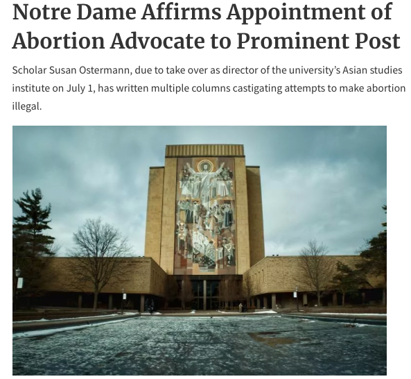 JLLiedl's tweet photo. Remember: both of these stories tell us aspects of what's going on at Notre Dame.

Don't let your alarm over the one on the R prevent you from celebrating the good of the one on the L; and similarly, don't let your exciement about L mute your legitimate concern about R. https://t.co/LWk9aIcw0M