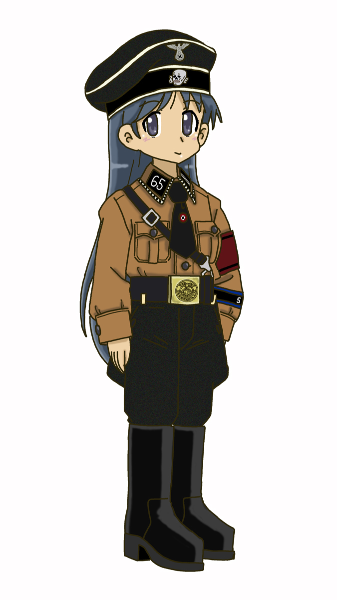 今日は梶原空さんのお誕生日と言う事なので、シャツ型制服とクレッツェンを着用した一般親衛隊のSS兵長な空さん。
 #梶原空生誕祭2026