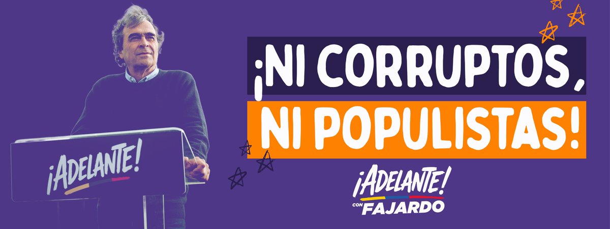 NI CORRUPTOS NI POPULISTAS!!! Llegó el tiempo de la EXPERIENCIA #YOVotoPorFajardo #AdelanteConFajardo