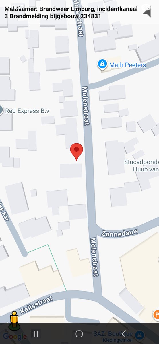 Brandmelding Bijgebouw in Meijel
