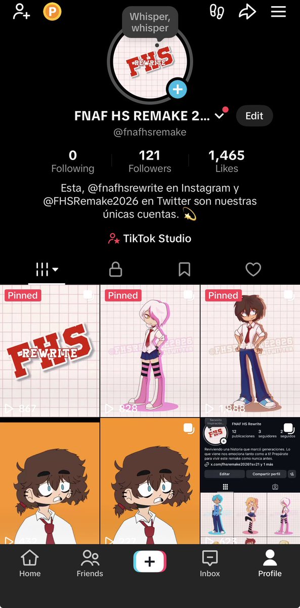 FHSRemake2026's tweet photo. No olviden seguirnos en TikTok! Ahí subimos contenido exclusivo! (Speedpaints, info nueva, etc) 

Nos vemos ahí!! 

#FNAF #fhstwt #FHSRewrite #FHS10AÑOS https://t.co/tabAIuGWqw