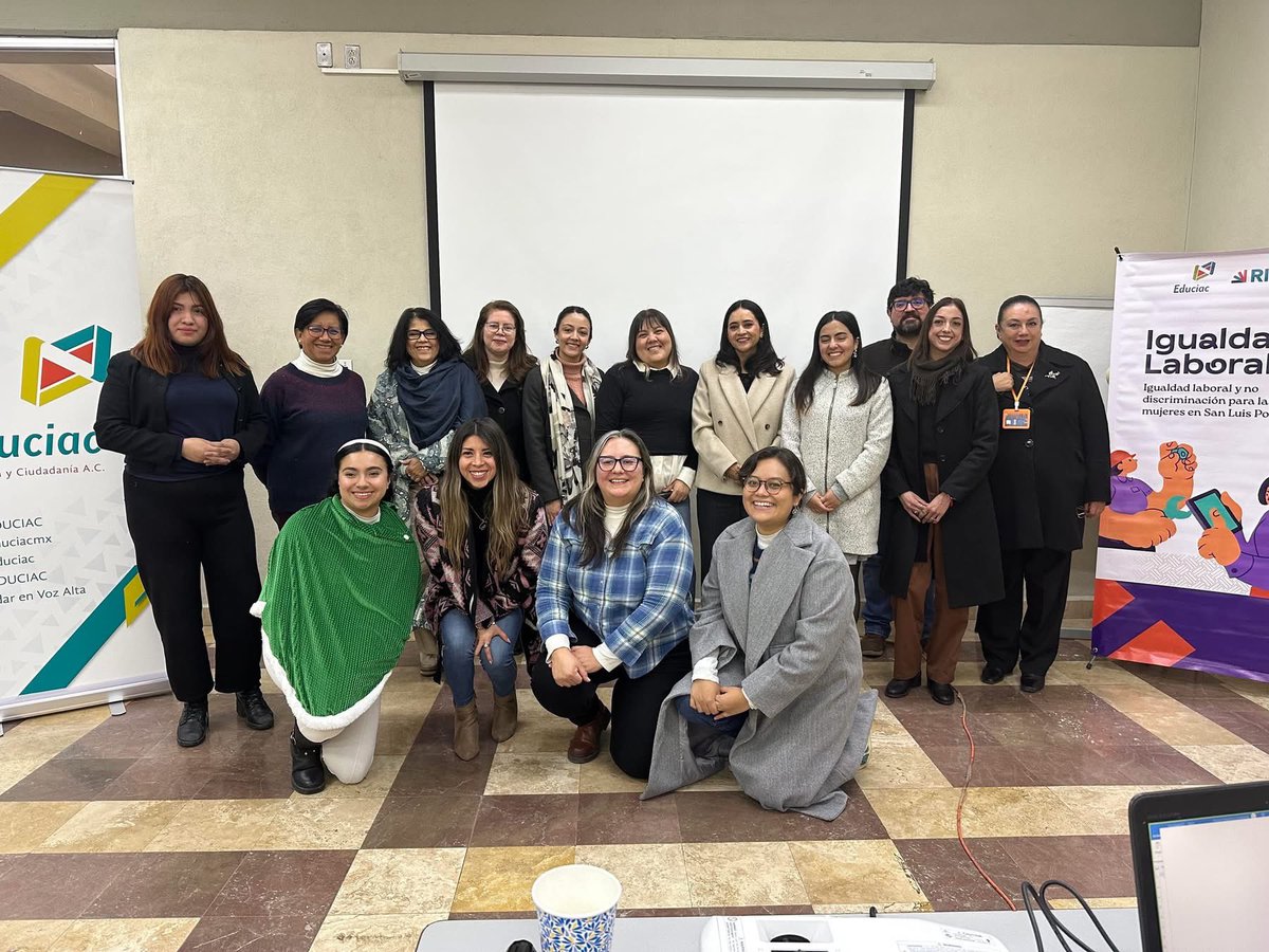 equidadmx's tweet photo. Trabajamos  por espacios laborales en igualdad de condiciones para las mujeres

Compartimos en el foro “De lo aprendido a lo posible: hallazgos y horizontes para la igualdad laboral de las mujeres en San Luis Potosí”, convocado por @EDUCIAC y la @STPSSLP sobre el empleo integral https://t.co/VAKpOfVlvb