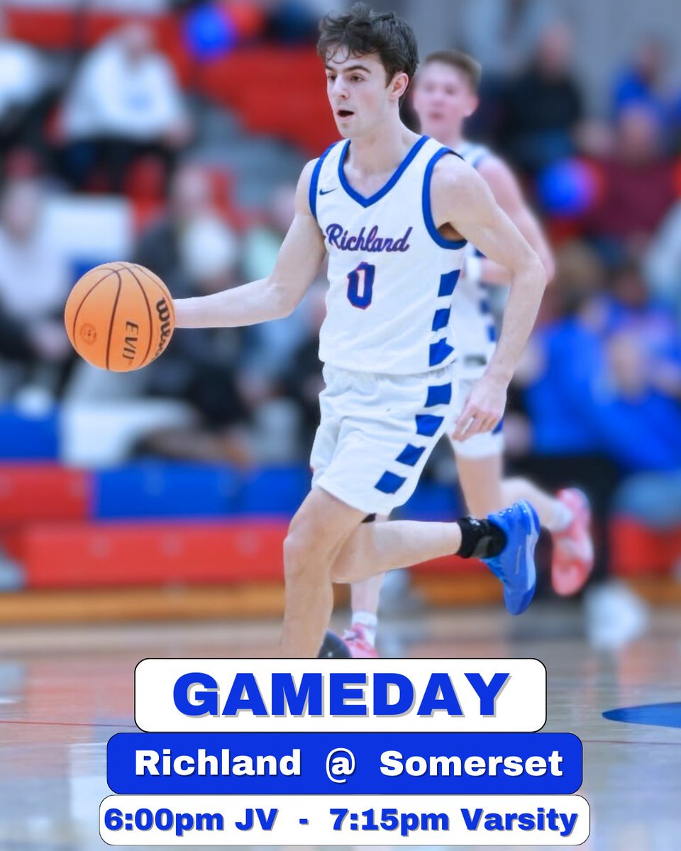 Your Richland Boys Basketball team travels to Somerset to take on the Golden Eagles. Come out to support your Rams or watch the game online through the NFHS Network.

6:00pm JV
7:15pm Varsity

nfhsnetwork.com/events/somerse…

nfhsnetwork.com/events/somerse…