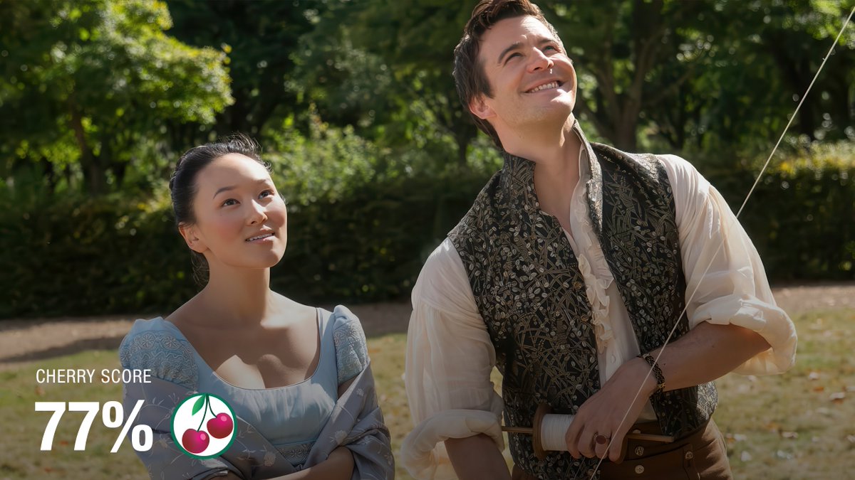 BRIDGERTON S4 P1 (77% CherryScore🍒) "continues its evolution from frothy period romance into something more emotionally layered, without ever surrendering the pleasures that made it a global phenomenon." – @romeynorton, @filmfocusonline 

<a href="/bridgerton/">Bridgerton</a> 🔗: thecherrypicks.com/tv/bridgerton