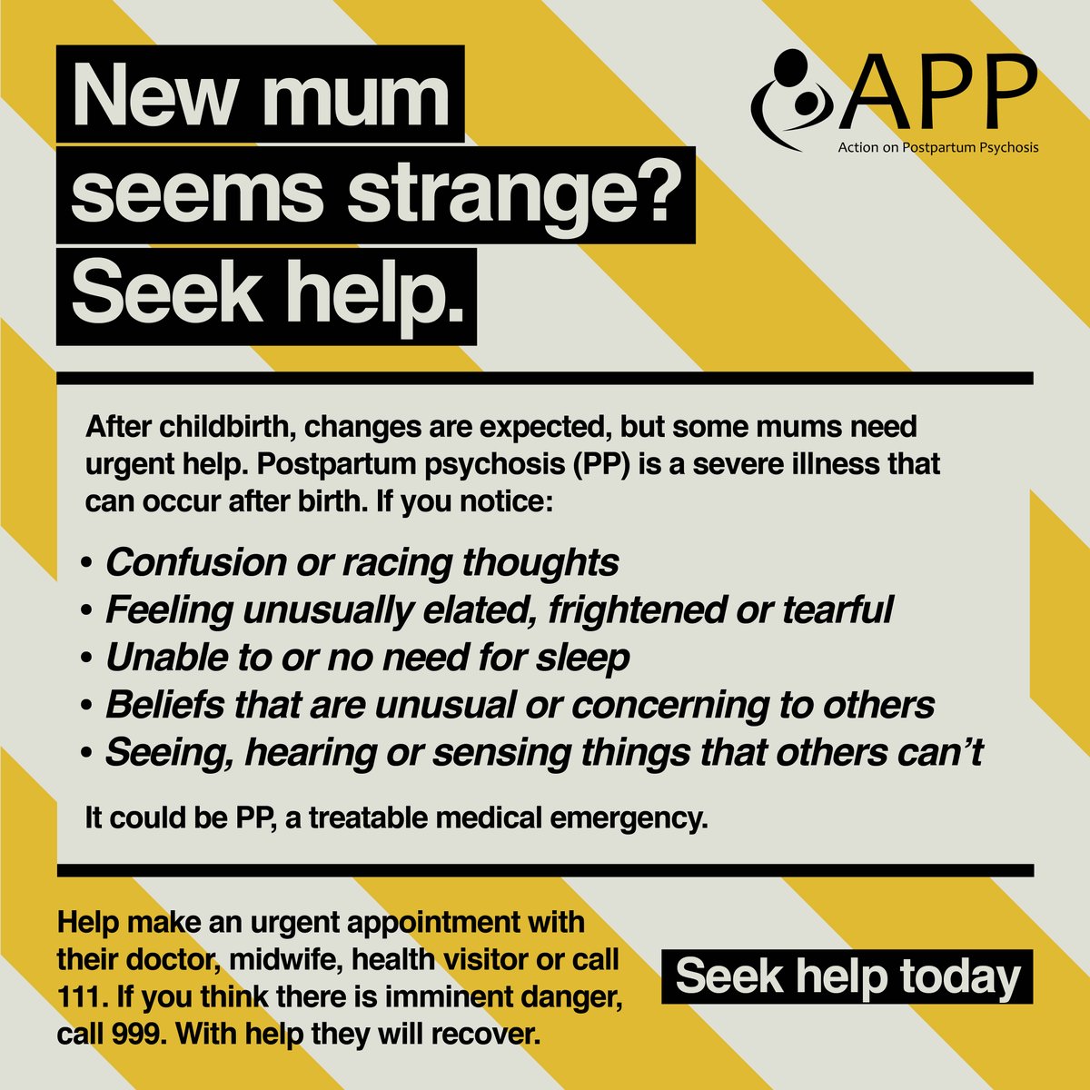 Action on Postpartum Psychosis tweet media