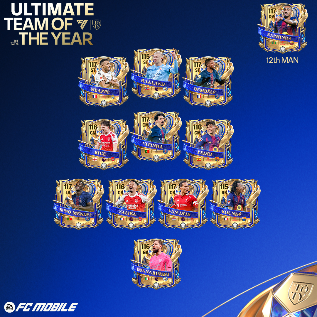 The year’s best. 🔥 

UTOTY launches Thursday in #FCMobile.