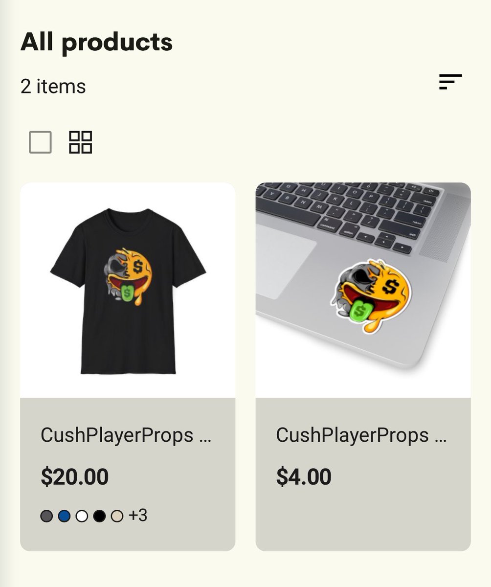 The most BADASS logo in the game🤑

Now you can own your own official CUSH T-Shirt and sticker! 

Available in a variety of colors and sizes. Hella comfortable too.

Get them here!👇
cushplayerprops.printify.me