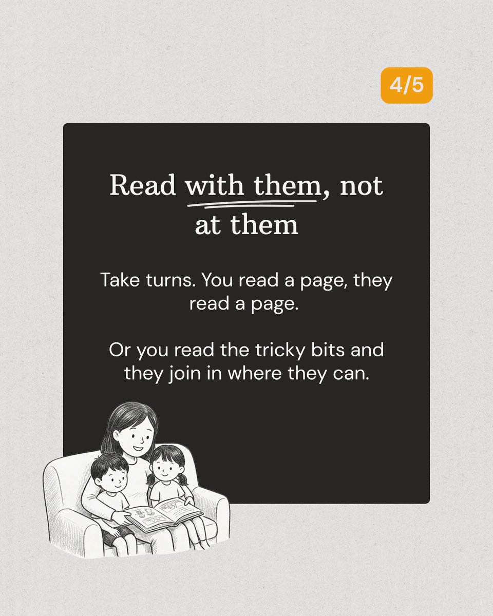 readingchest's tweet image. When a child doesn’t want to read, it’s rarely about laziness. It’s usually about pressure, confidence, or tiredness.

Try less time. More choice. Read together. Small changes can make reading feel safe again.