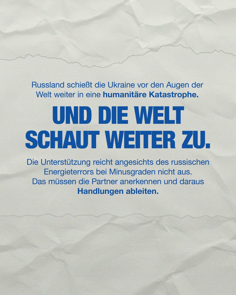 Energieterror statt Waffenruhe.