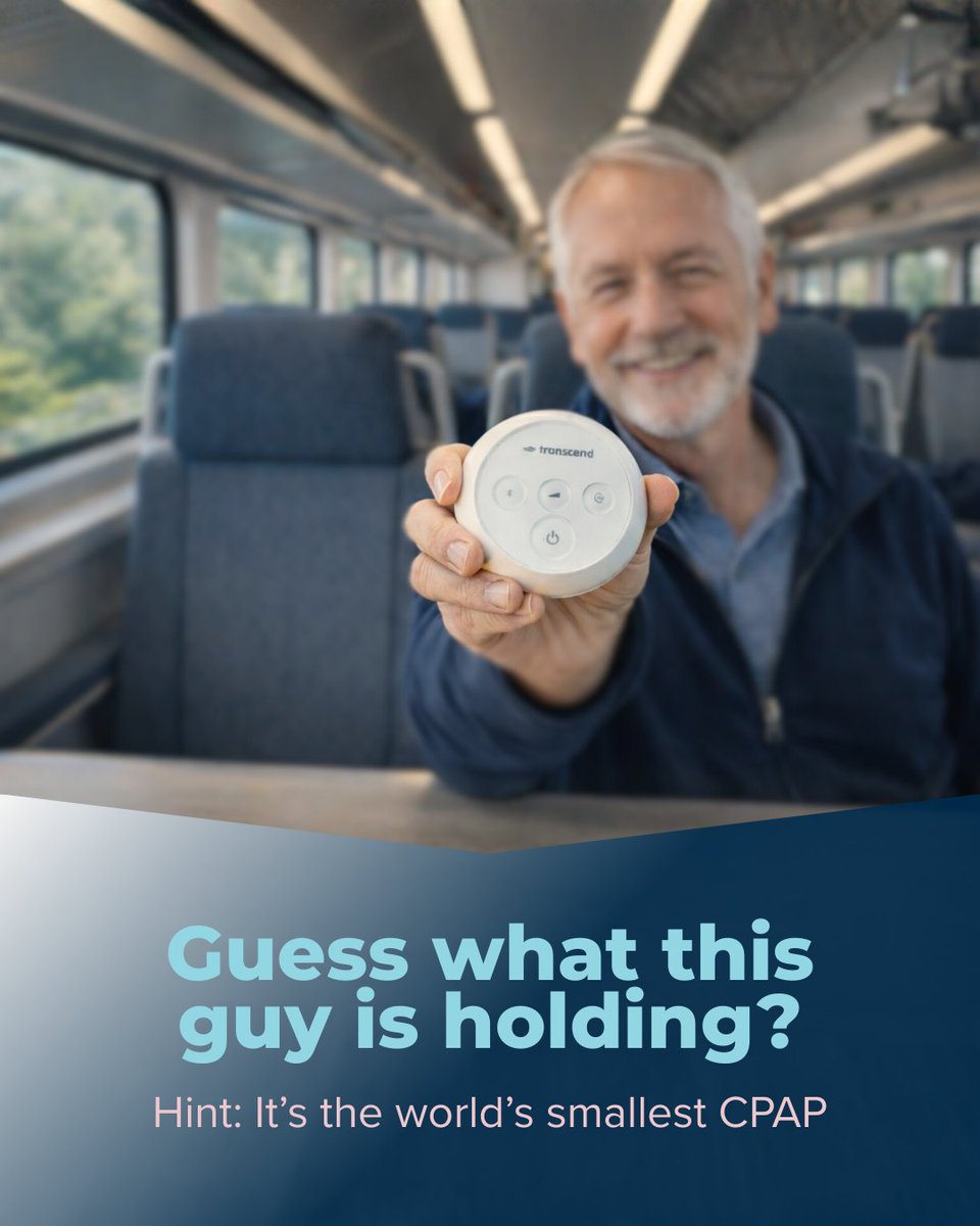 Transcend_CPAP's tweet image. Not a gadget. Not a speaker.
It’s the world’s smallest travel CPAP, designed for life on the move.
Say yes to trips, adventures, and spontaneous plans — your therapy comes with you.

#SleepApnea #TranscendMicro #CPAPOnTheGo #UniversalMaskCompatibility