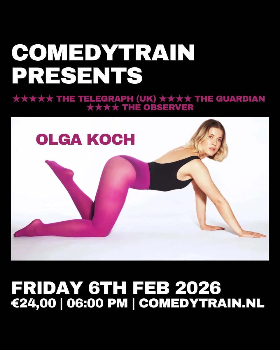 clubToomler's tweet image. International show! This Friday 🎙️ Comedytrain presents: Olga Koch 🖤

Olga Koch has one good story. Only it’s not really her story. Do you wanna hear it?

Tickets available through link in bio or Comedytrain.nl/Tickets 

#Comedytrain #Comedyclub #OlgaKoch #Internationalshow