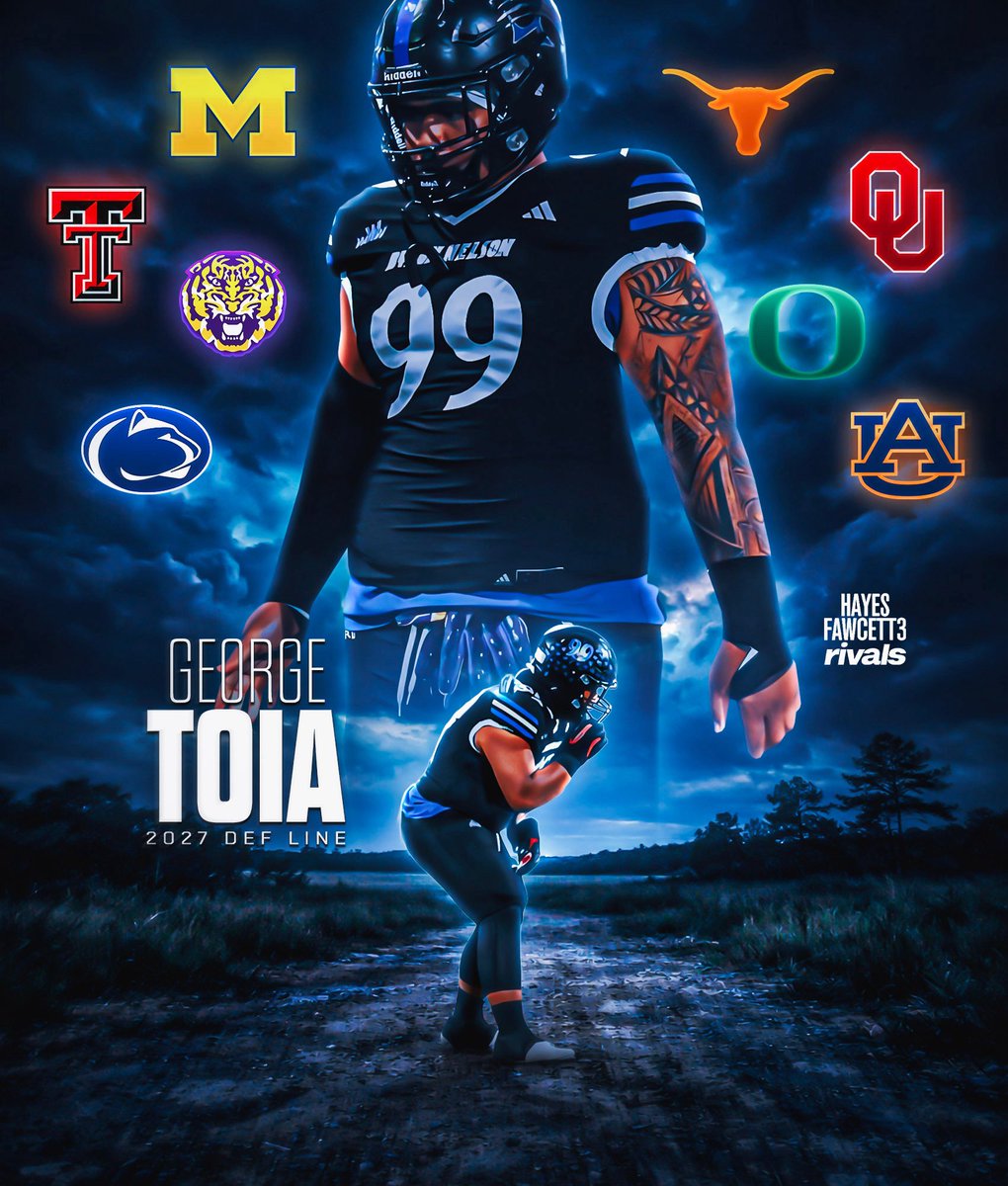NEWS: Four-Star DL George Toia is down to 8 Schools, he tells me for <a href="/Rivals/">Rivals</a>

The 6’2 295 DL is ranked as a Top 85 Recruit (No. 7 DL) in the 2027 Rivals Industry Rankings

Where Should He Go?

on3.com/rivals/george-…