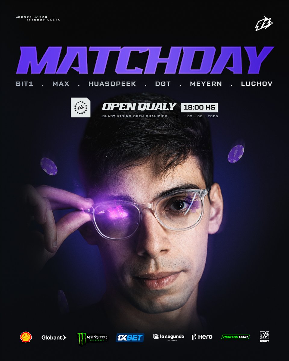 Esto sigue, tarde de CS2 bancando a la violeta 💜

🏆 Open Qualy BLAST
⏰ 18:00 🇦🇷🇺🇾🇨🇱🇧🇷 | 15:00 🇲🇽 | 22:00 🇪🇸 
🖥️ twitch.tv/forg1
