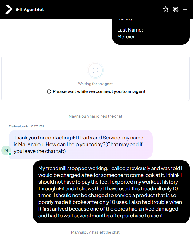 kelsium_karma's tweet photo. I am so upset I logged back into this account just to say don't waste your money on @NordicTrack equipment! A treadmill that broke after just ten uses and customer service that can't even be bothered to respond? Not worth it. Spend the extra $$$ and get a @onepeloton! https://t.co/ARVLE4demt