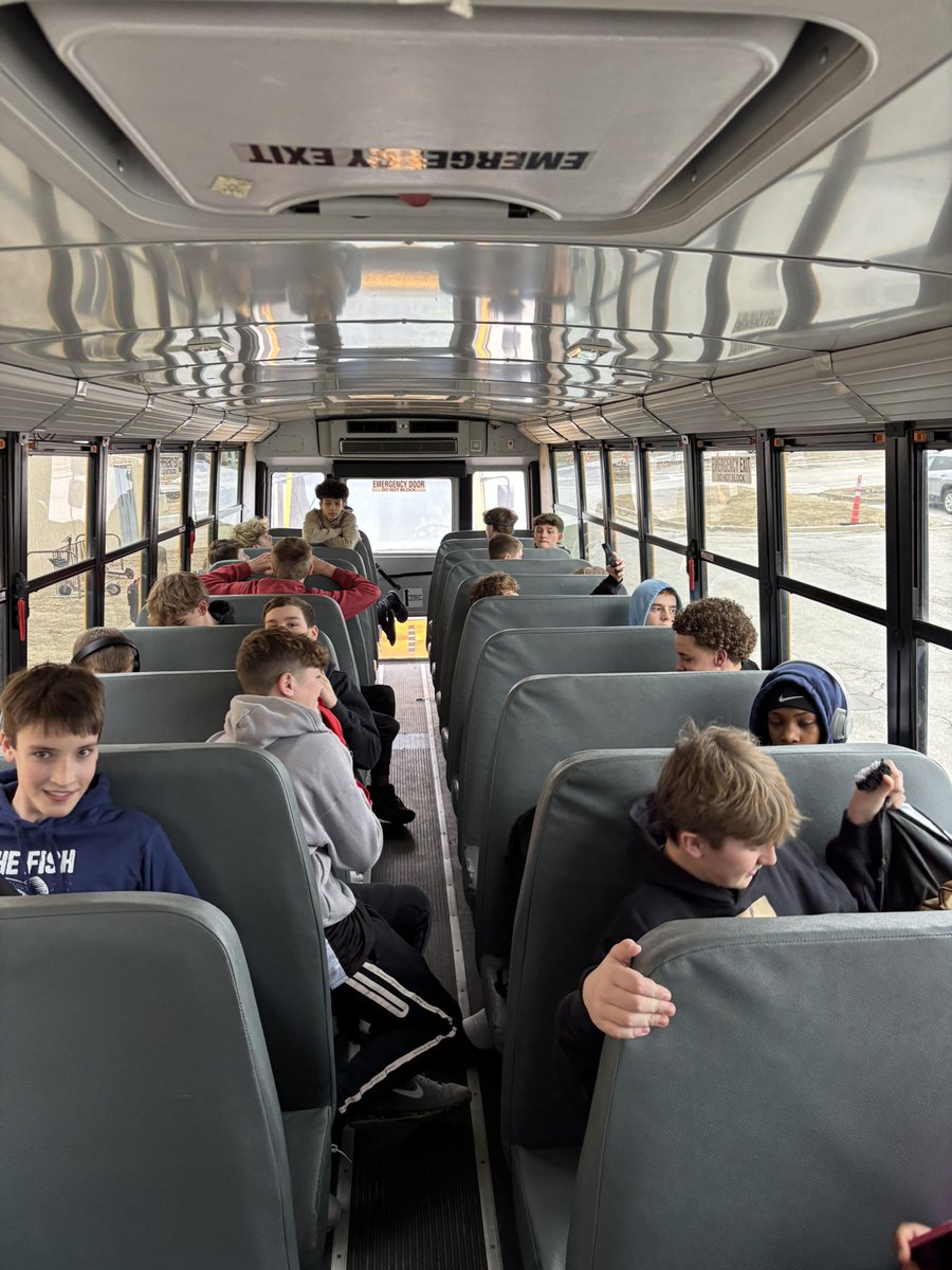 Boys are ready to head off to Fort Dodge! #GoJags 🏀
