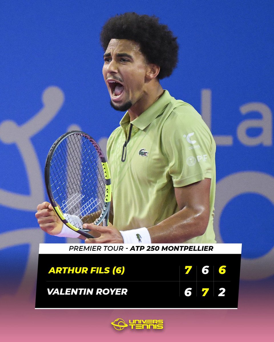 FILS IS BACK 🔥🇫🇷

Pour son premier match depuis six mois, Arthur Fils s’impose en trois sets contre Valentin Royer au premier tour du tournoi ATP 250 de Montpellier. 🔙

📸 <a href="/OpenOccitanie/">Open Occitanie</a>