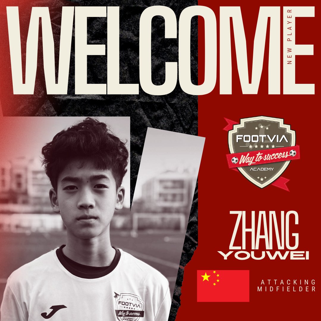⚽️ Welcome to Footvia, Zhang Youwei!
One-month program training with UE Sant Andreu, AT Masnou &amp; Vilassar de Dalt, plus participation in the <a href="/fit_tournaments/">Footvia International Tournament</a>
We’re excited to have him with us for this experience! 💪